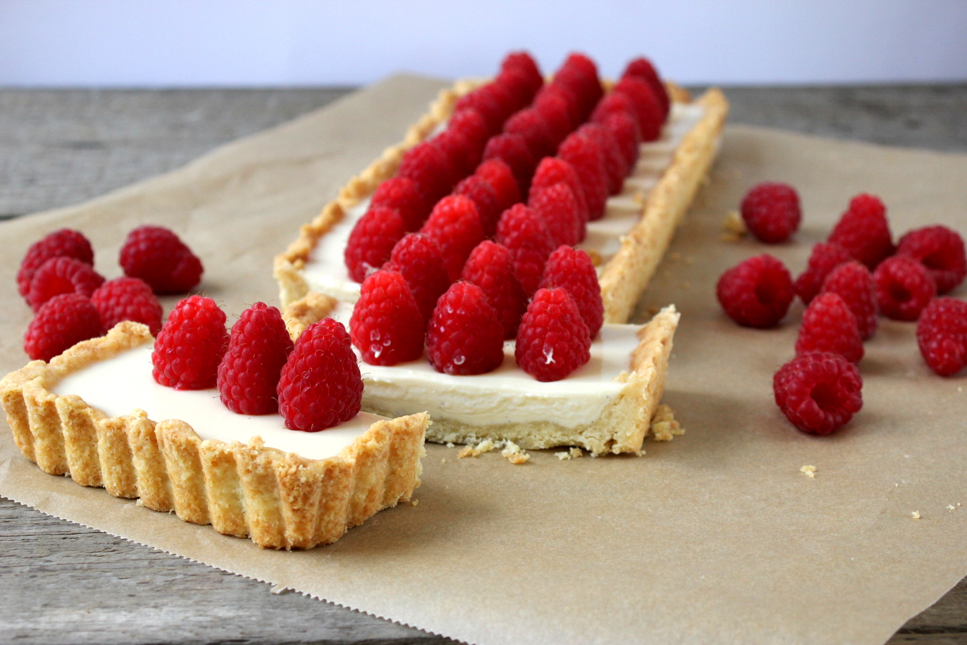 Panna Cotta Tarte mit frischen Himbeeren - DAS LEBEN IST SÜSS!