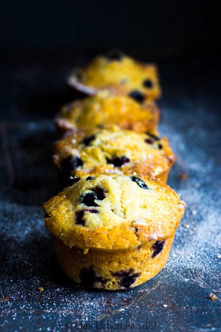 Blaubeer-Mais-Muffins (Werbung) – DAS LEBEN IST SÜSS!